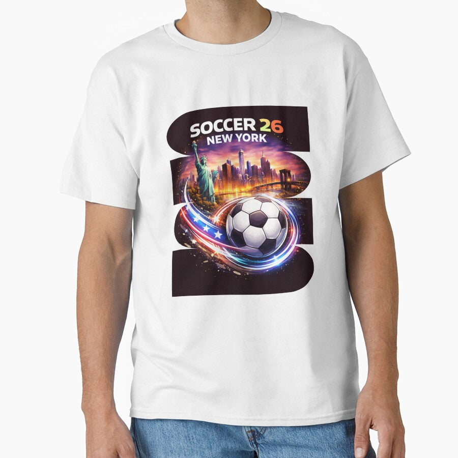 New York Soccer 2026 Shirt, Soccer 26 NYC Fan Tee, New York City Soccer Graphic by MK-Charlie
