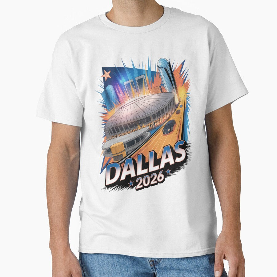 Dallas 2026 Texas Soccer Souvenir T-Shirt V20 by DarylWelsh2024