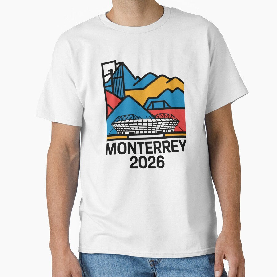 Monterrey 2026 Cerro de la Silla Mountain T-Shirt V6 by DarylWelsh2024
