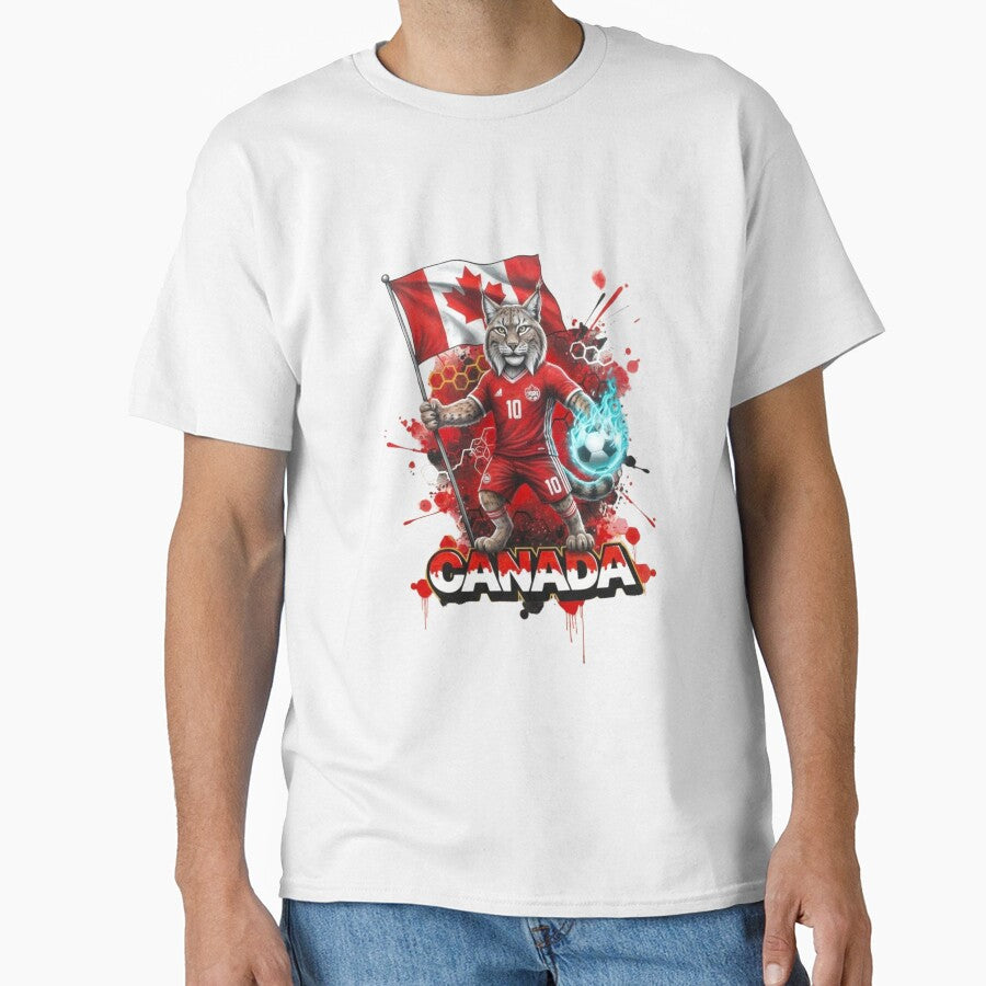 Canada Soccer World Cup 2026 - Lynx Mascot Canadian Pride - Les Rouges by Inkwell grove