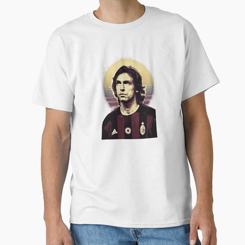 Andrea Pirlo Retro Football Portrait by Josphinerron