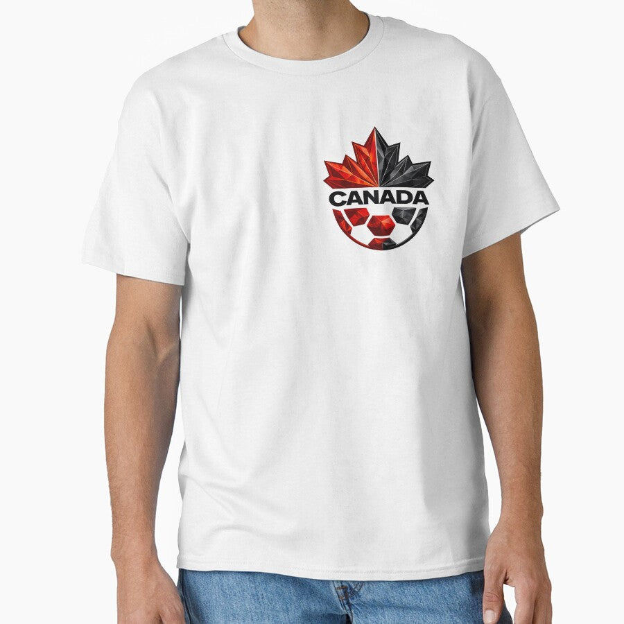 Geometric Canada Soccer Maple Crest by CompassLake