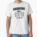 Argentina Football Fixtures T-Shirt – Group J Schedule Shirt by The Hairy Melon