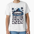 Los Angeles 2026 Palm Tree Sunset T-Shirt V22 by DarylWelsh2024