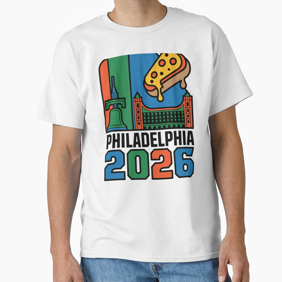Philadelphia 2026 Liberty Bell Stadium Cheesesteak T-Shirt V20 by DarylWelsh2024