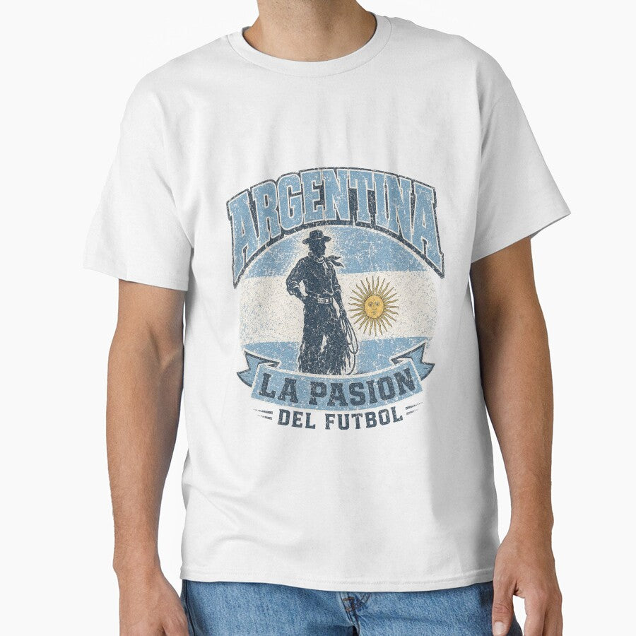 Argentina La Pasion Del Futbol | Vintage Soccer Fan Design by ArthUpscale