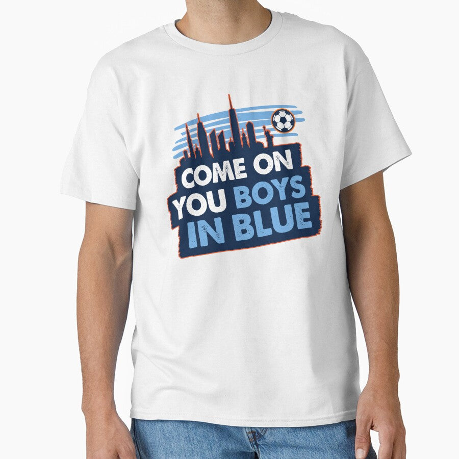 Come on you boys in blue-Soccer-nyc skyline by DaniKates