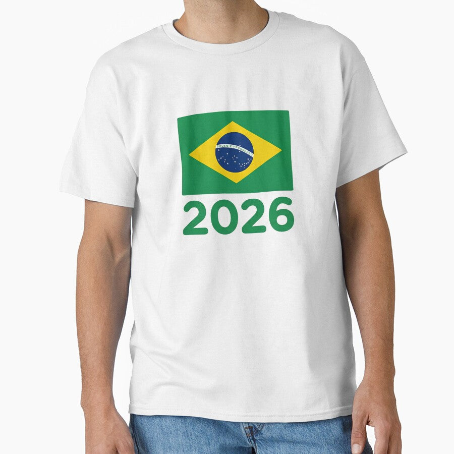 Brazil Flag 2026 World Cup Football Fan Design | Brazilian Soccer Supporter Merchandise by 21 Tulips