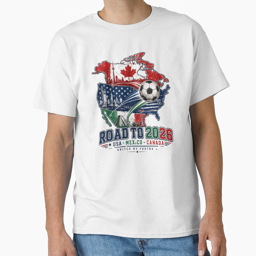 Road to 2026 USA Mexico Canada Soccer Badge by emaga