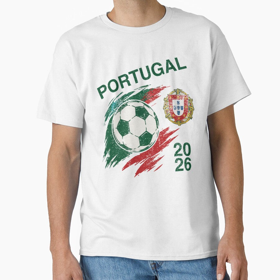 Portugal Football Fan Shirt 2026 Portuguese Flag Supporter Tee International Tournament Fan Gift by LessIsLoud