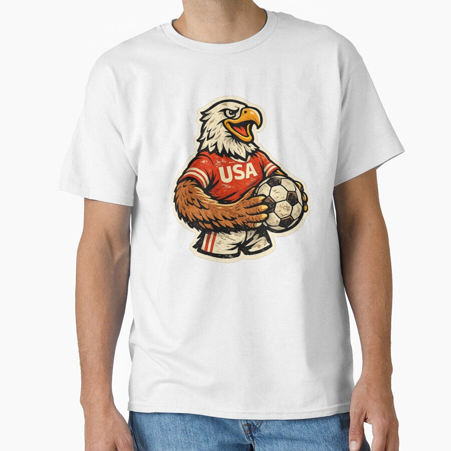 USA Eagle Soccer Sticker – Vintage Football Mascot 2026 by randomdesignsnearme