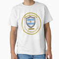 Argentina Retro Football Crest - La Albiceleste Vintage Badge by MyArtDream