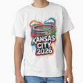 Kansas City 2026 Arrowhead Stadium Football T-Shirt V5 by DarylWelsh2024