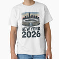 New York 2026 MetLife Stadium Skyline T-Shirt V8 by DarylWelsh2024