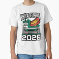 Philadelphia 2026 Liberty Bell Stadium Cheesesteak T-Shirt V23 by DarylWelsh2024