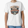 World Cup 2026 United We Play Vintage Soccer Football Fan Design by NeO² Studio