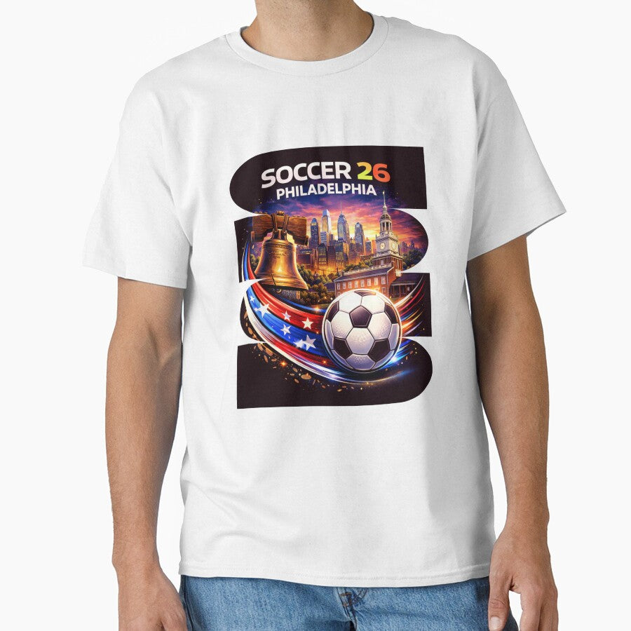 Philadelphia Soccer 2026 Shirt, Soccer 26 Philadelphia PA Fan Tee, Philly Soccer Graphic by MK-Charlie
