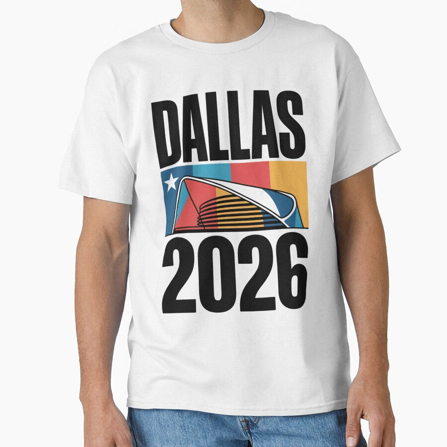 Dallas 2026 Texas Soccer Souvenir T-Shirt V4 by DarylWelsh2024