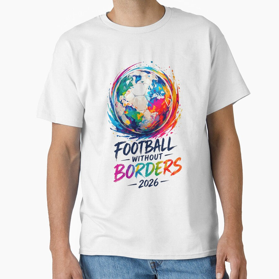 Football Without Borders Colorful World Globe by TeeARTHY