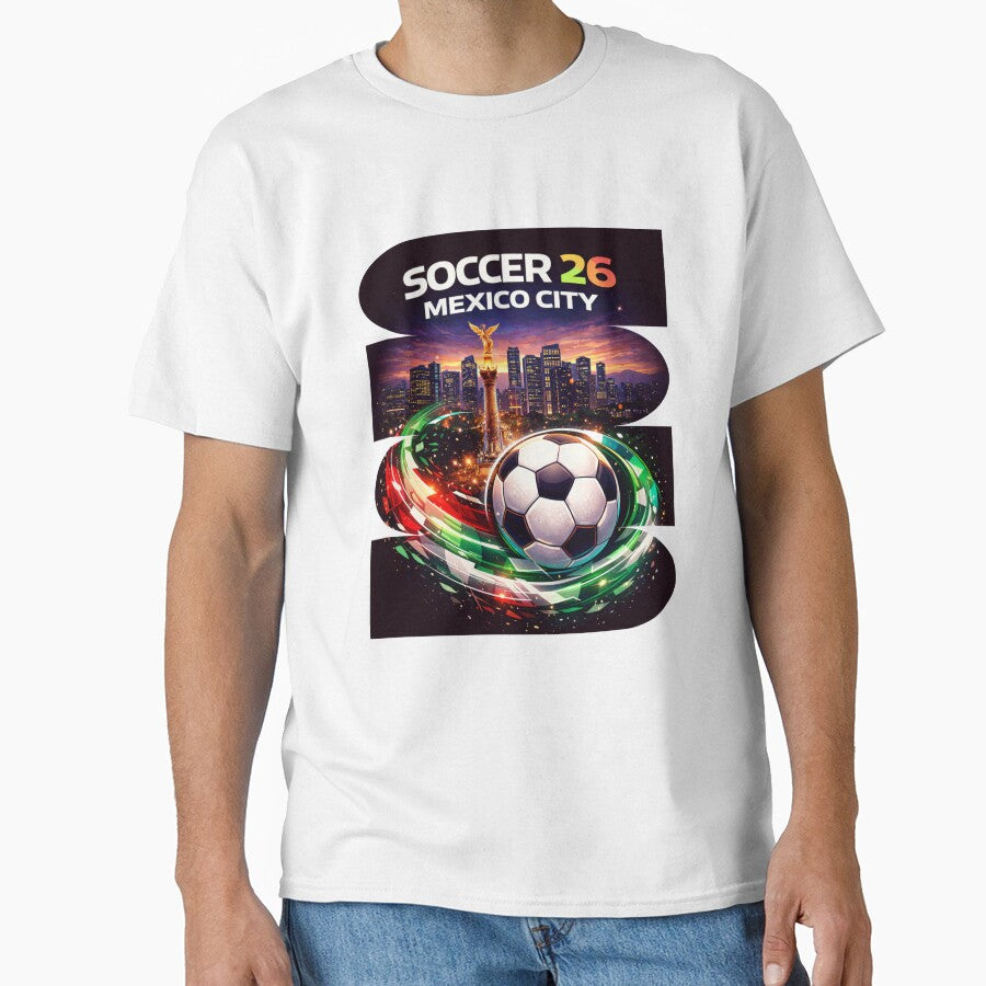Mexico City Soccer 2026 Shirt, Soccer 26 CDMX Fan Tee, Mexico City Football Graphic by MK-Charlie