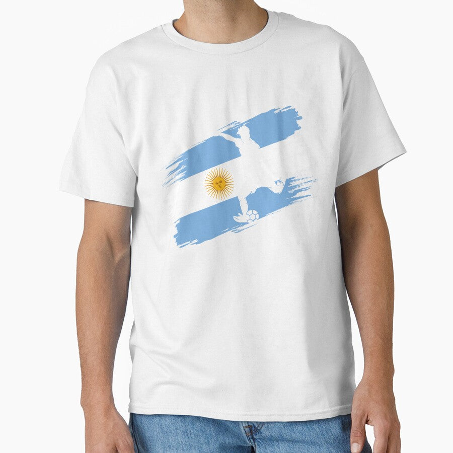 Argentina Flag Football Soccer Fan Jersey by xtocky