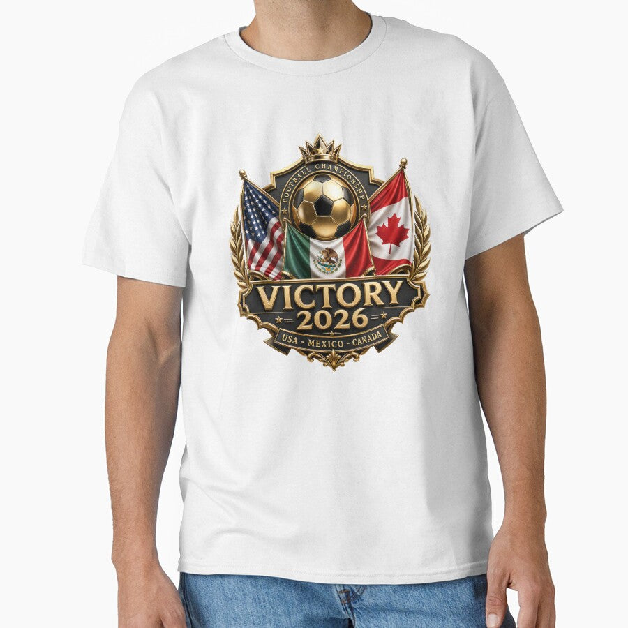Victory 2026 USA Mexico Canada Football Crest by emaga