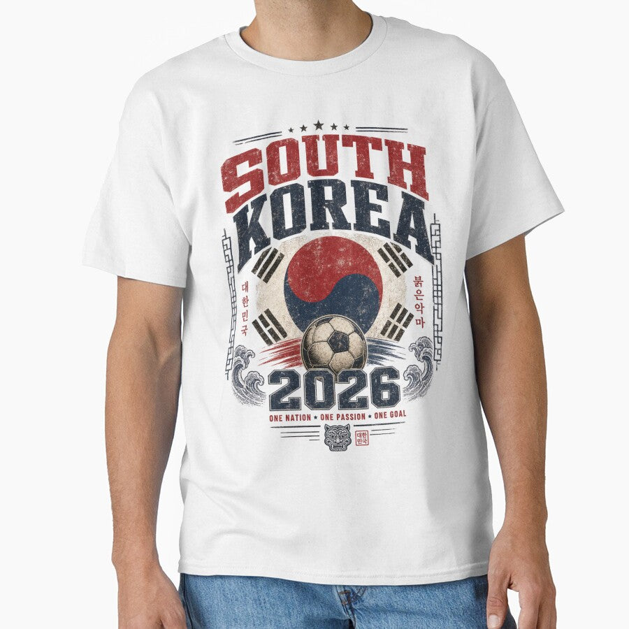 South Korea 2026 Football World Cup Glory | Taegeuk Warriors Fan Supporter Shirt by rushaib