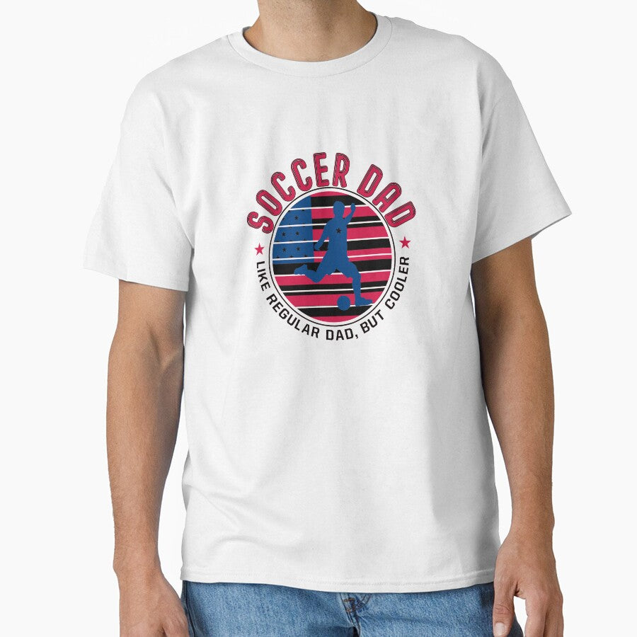soccer dad - usa flag logo design by pirminio