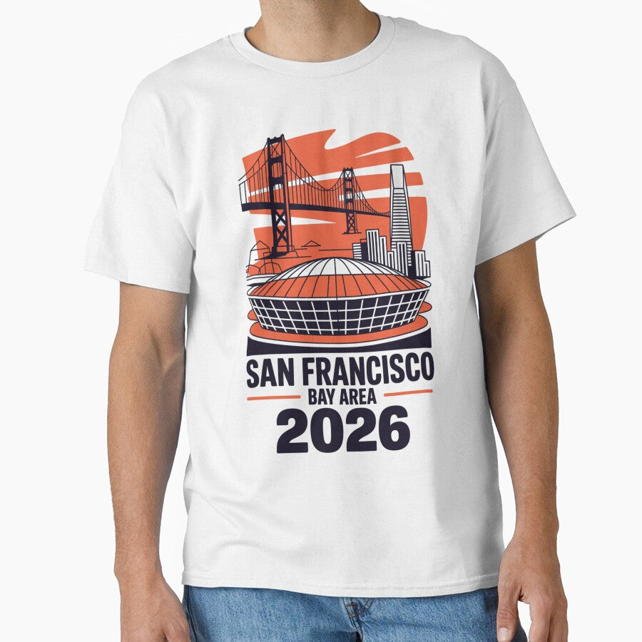San Francisco Bay Area Golden Gate Stadium T-Shirt V15 by DarylWelsh2024