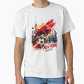 New York Soccer Bull Design NYC Football Graphic Shirt Urban Street Style Sports Tee Charging Bull Art Gift for Football Fans by GarnerSupplyCo