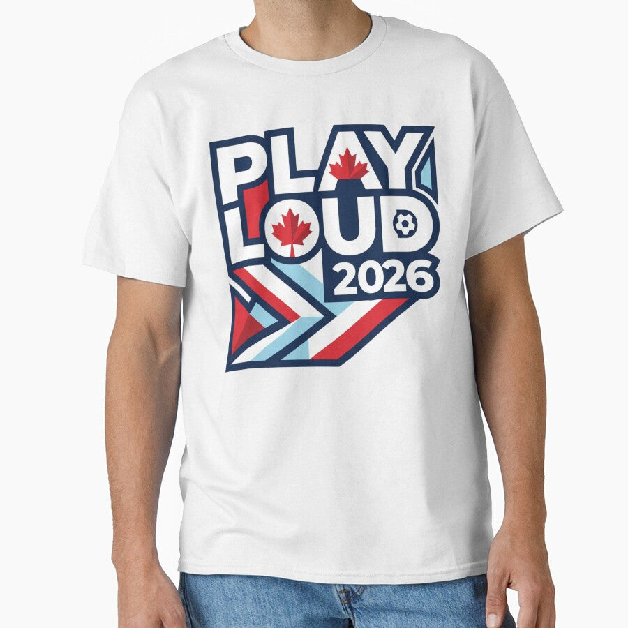 Play Loud Canada Soccer 2026 - Canadian Football Fan Art by aga4kids