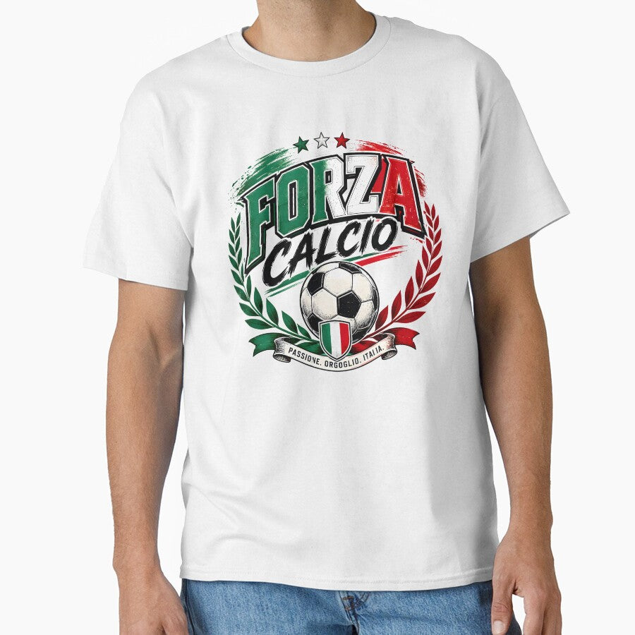 Forza Calcio Italy Soccer Fan Italian Football Supporter World Cup 2026 T-Shirt by TrueArtVibes