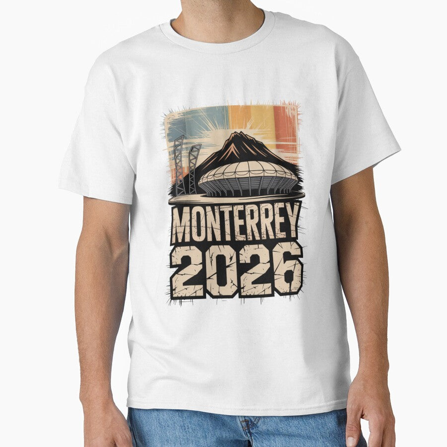 Monterrey 2026 Cerro de la Silla Mountain T-Shirt V7 by DarylWelsh2024