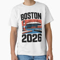 Boston 2026 New England Soccer Souvenir T-Shirt V25 by DarylWelsh2024