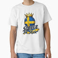 Vintage Sweden flag Crowned Soccer Ball by QuiteOrbit