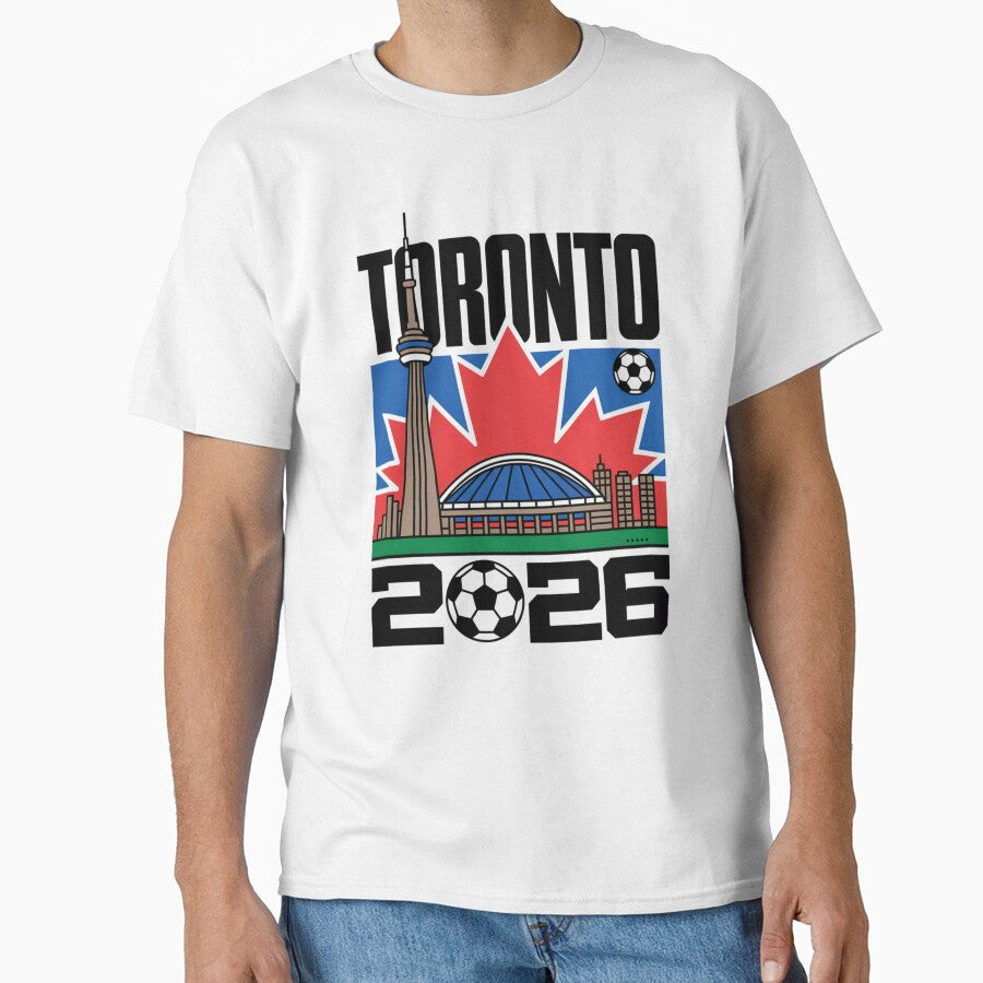 Toronto 2026 CN Tower Stadium Skyline T-Shirt V8 by DarylWelsh2024