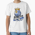 Vintage Uruguay flag Crowned Soccer Ball by QuiteOrbit