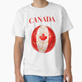 Canada Soccer Ball Red White Football Design Sports Fan Gift by ArtSpark Studio
