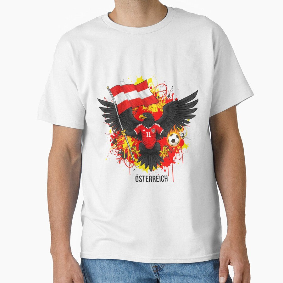 Austria Soccer Eagle world cup 2026 - Österreich Football Fan Art by Inkwell grove