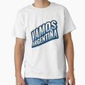 Vamos Argentina Football Fan Typography Retro World Soccer Supporter by nunkioceani