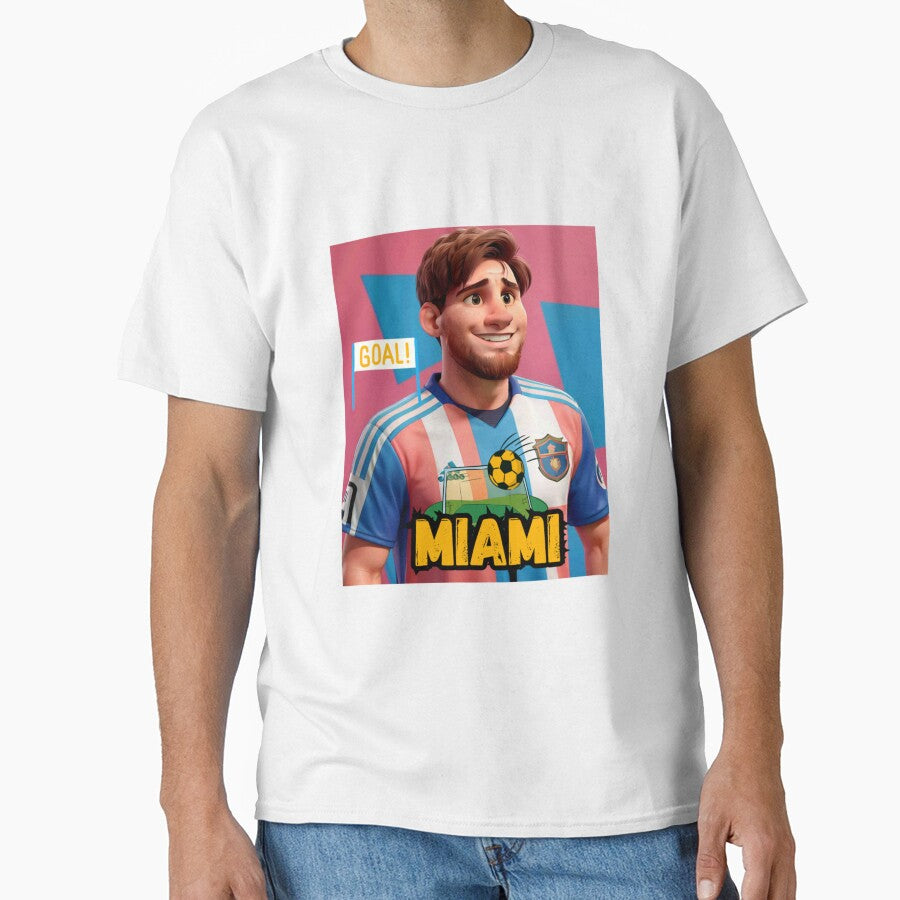 Messi FC Inter Miami Vintage T-shirt, Vintage Messi Football T Shirt, Vintage Soccer Sport Unisex Graphic Tee by MirnaDelgado