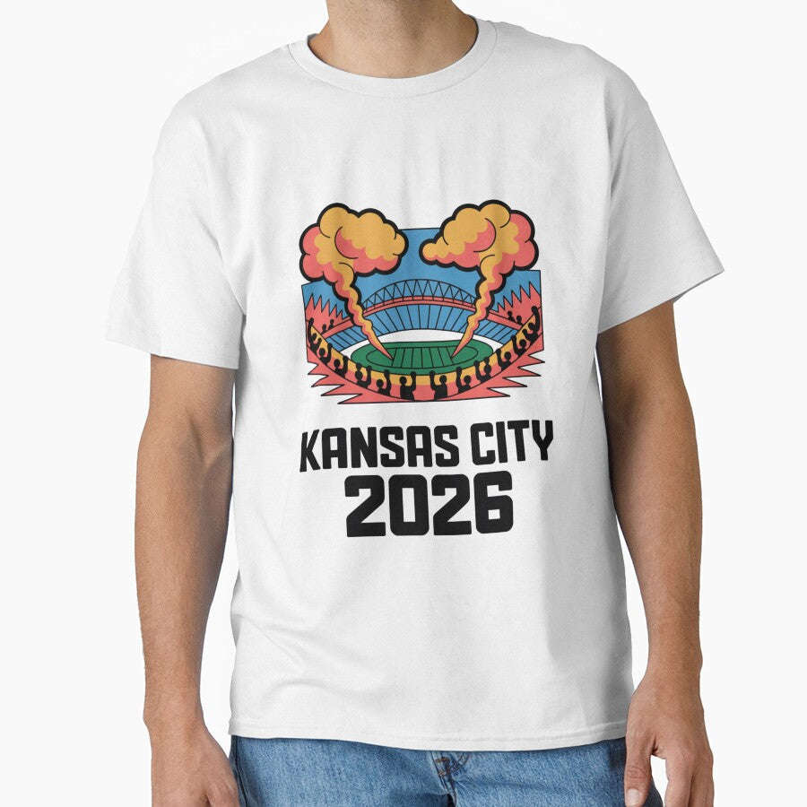 Kansas City 2026 Arrowhead Stadium Football T-Shirt V9 by DarylWelsh2024