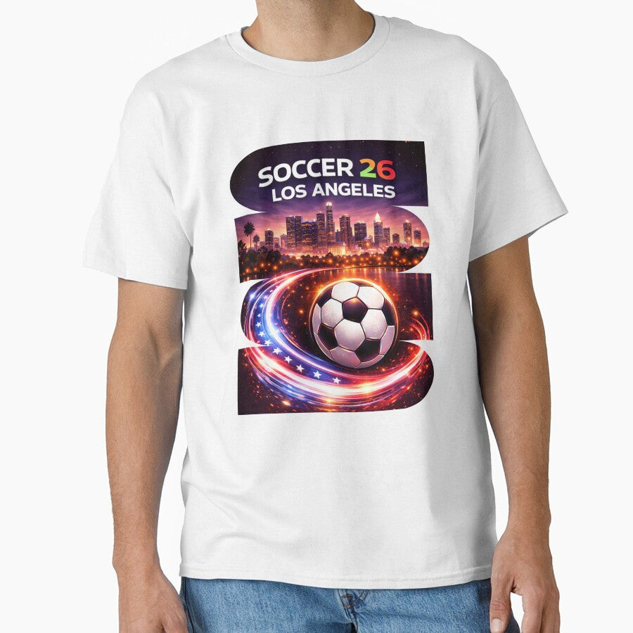 Los Angeles Soccer 2026 Shirt, Soccer 26 Los Angeles CA Fan Tee, Los Angeles California Soccer Graphic by MK-Charlie