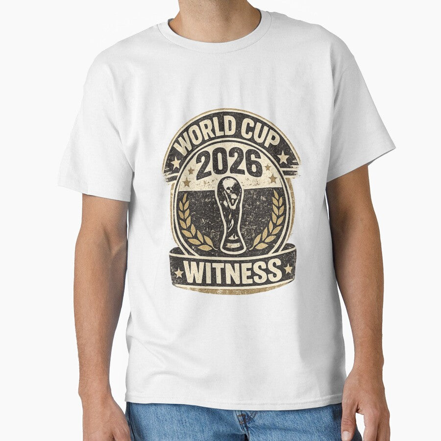 World Cup 2026 Witness Vintage Football Fan T-Shirt by ArthUpscale