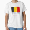 World cup Canada flag belgie Americas football. by "Vibe & Style Merch"