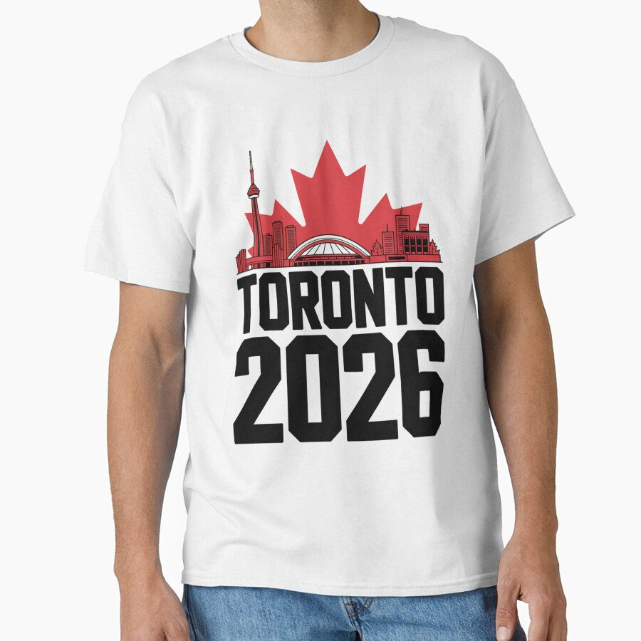 Toronto 2026 CN Tower Stadium Skyline T-Shirt V11 by DarylWelsh2024