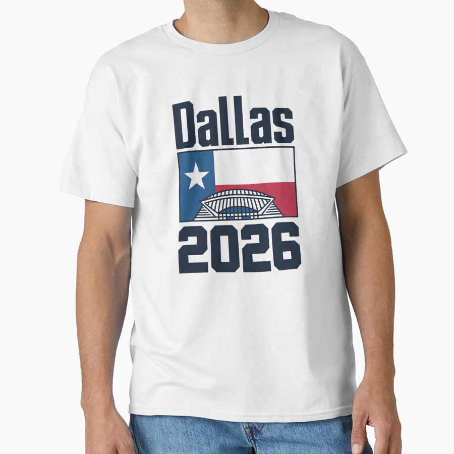 Dallas 2026 Texas Soccer Souvenir T-Shirt V14 by DarylWelsh2024