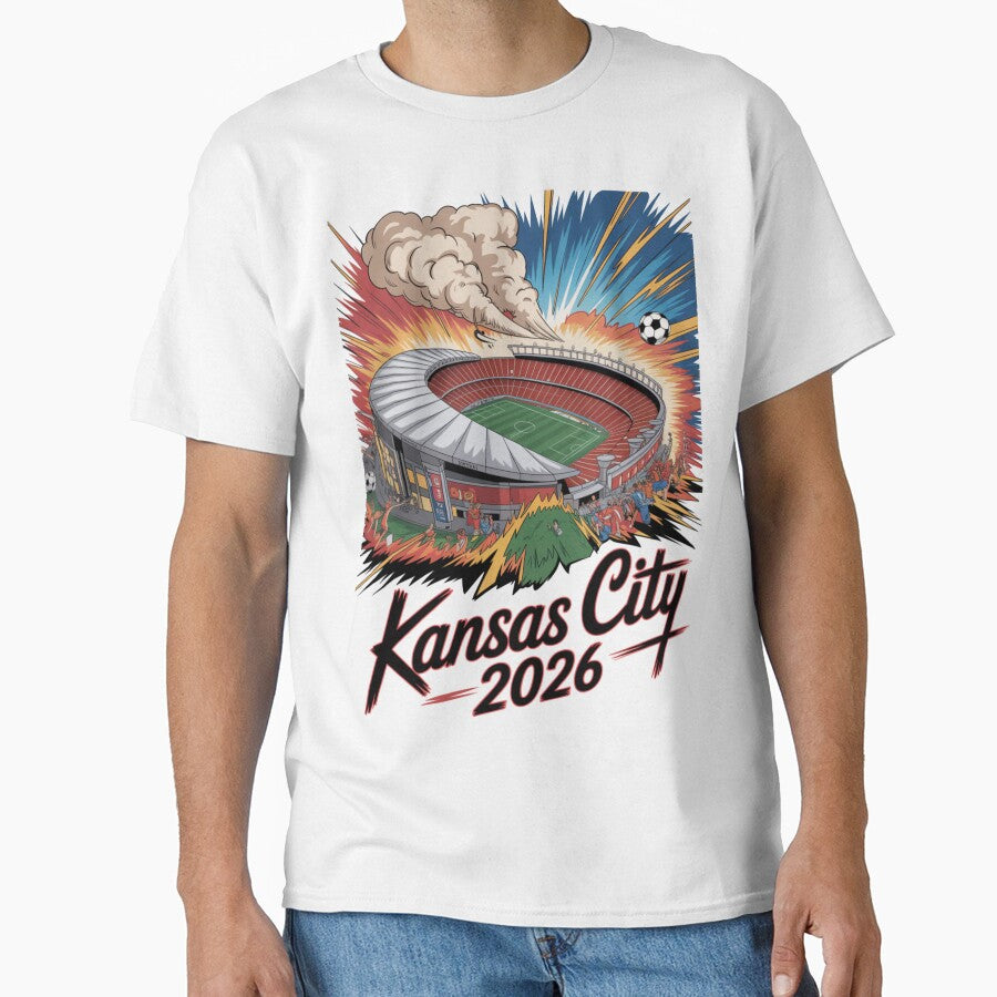 Kansas City 2026 Arrowhead Stadium Football T-Shirt V21 by DarylWelsh2024