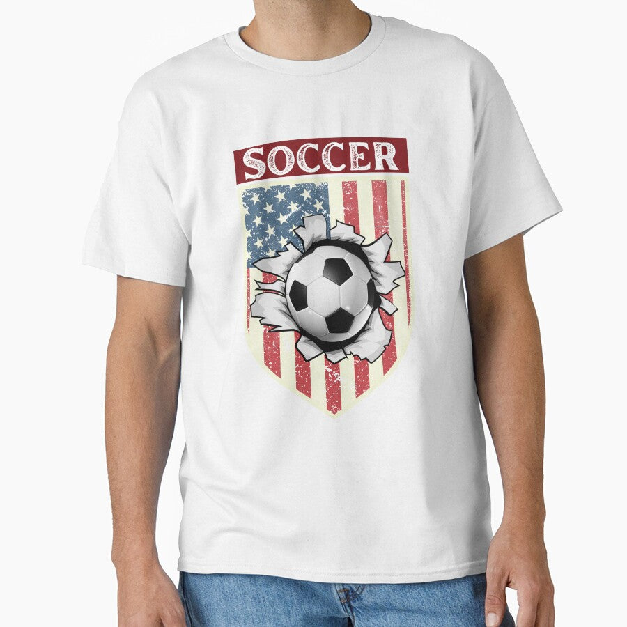 United States Flag Soccer Ball Design by AlienOccupation