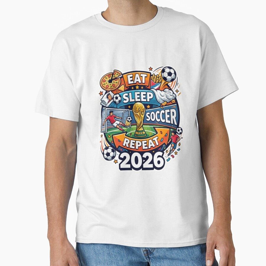 Eat Sleep Soccer Repeat World Cup Fan by KakangMudi
